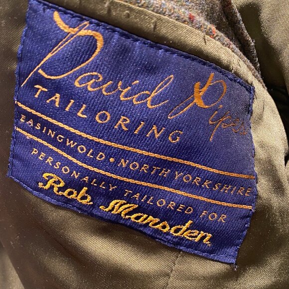 Vintage Green Country Check Tweed Jacket - Picture 6 of 6